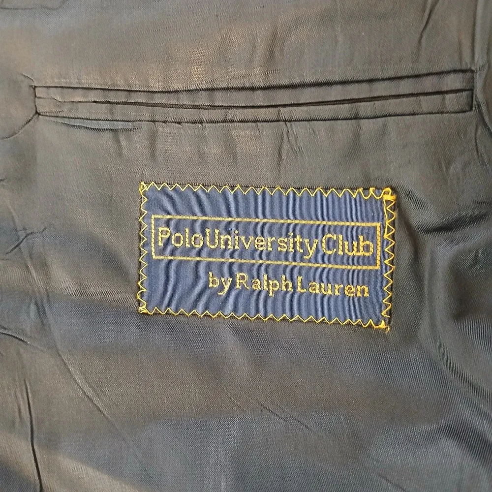 Polo University Club by Ralph Lauren Blazer Men's Navy 42R Celsius 21 USA Made